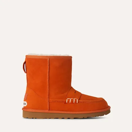 Our UGG JW Anderson Loafer Boot in orange.
