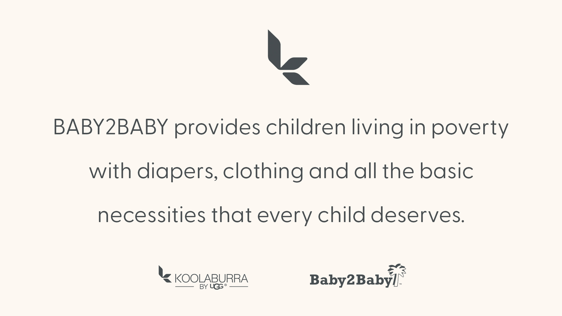 Koolaburra by UGG Donates to Baby2Baby for Back to School Season