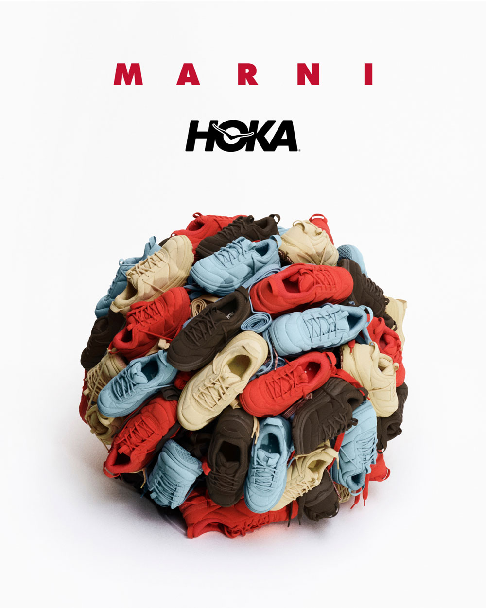 MARNI◆MARNI x HOKA Bondi B3LS スニーカー◆4色 MARNI x HOKA 『BONDI B3 LS』が国内4月3日／4月4日より発売