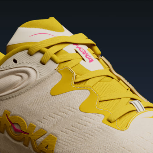Gros plan sur les lacets de la chaussure Gaviota.