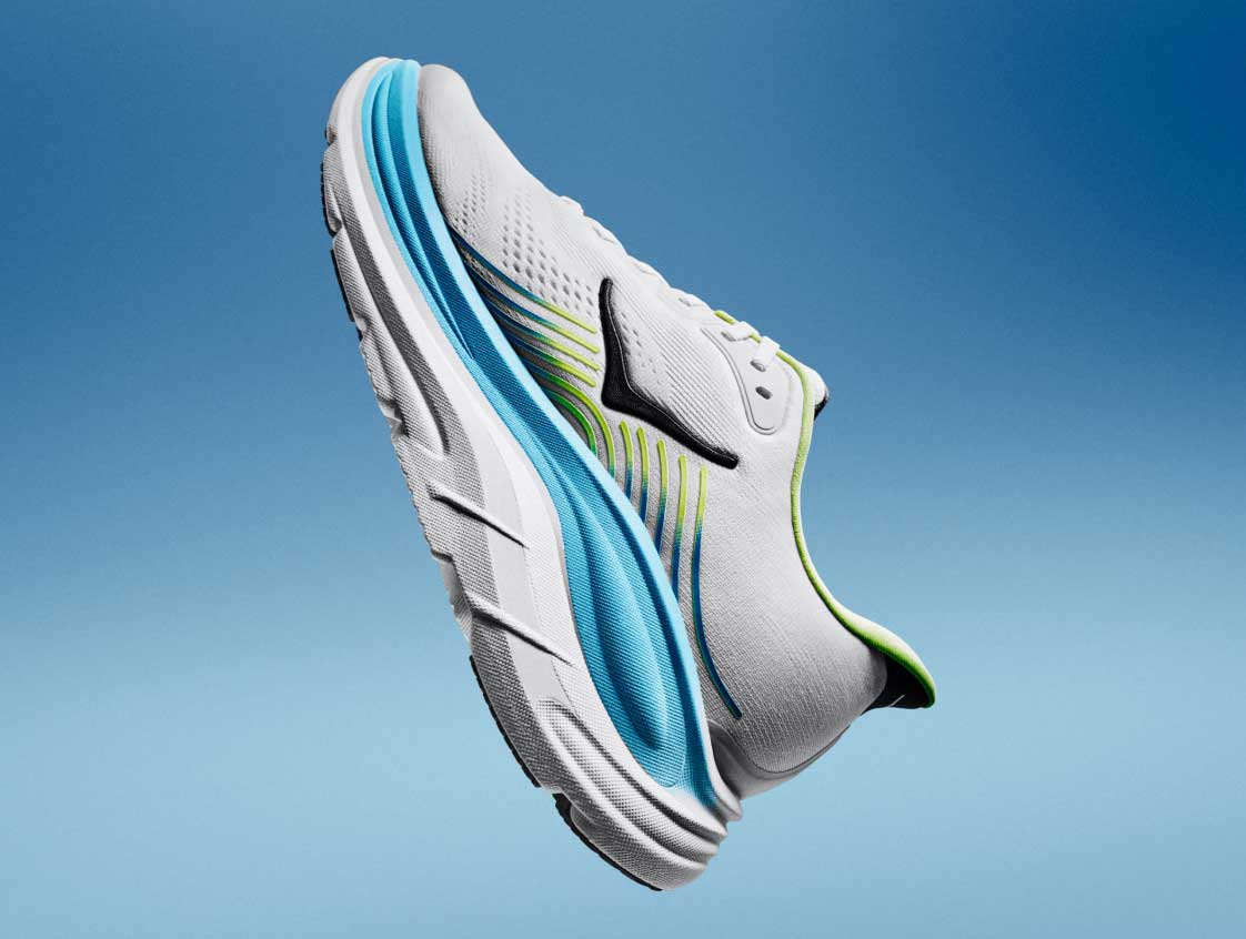 Side view of the Clifton 11 shoe.