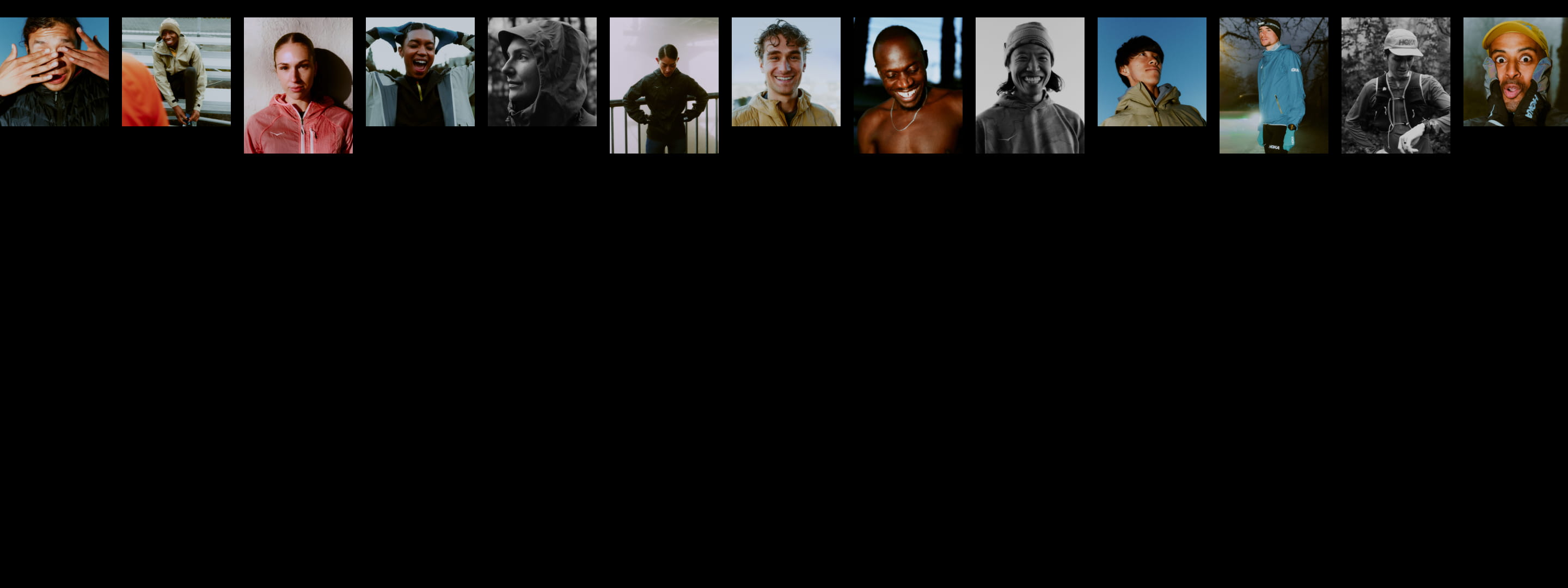 Un collage de plusieurs images d’athlètes.