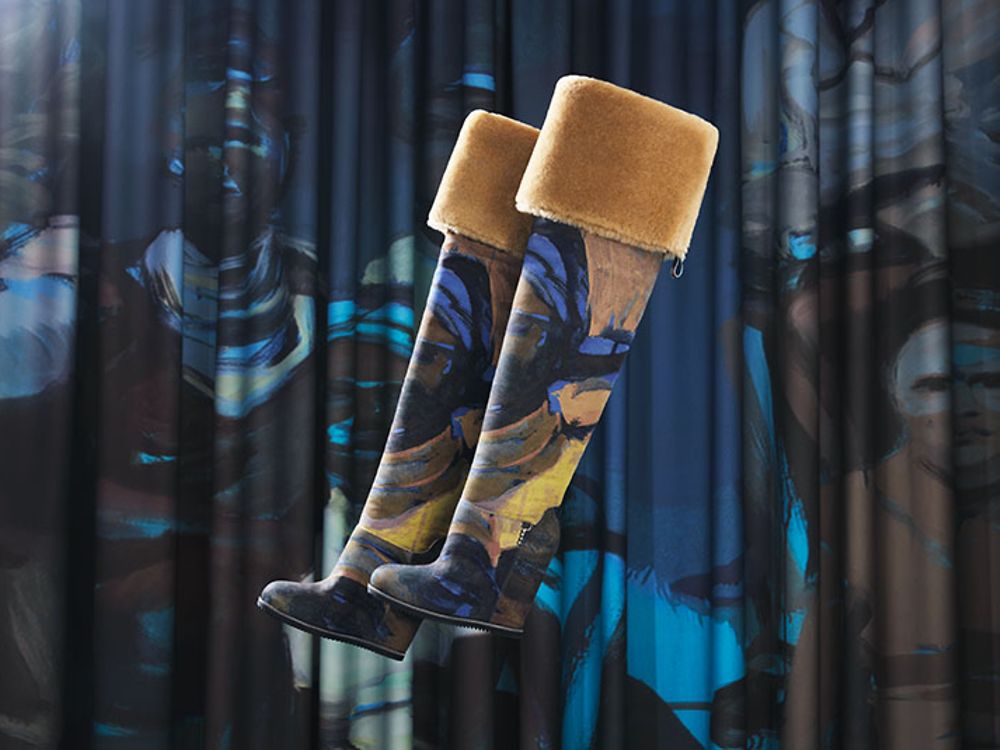 ugg x claire tabouret otk print boot