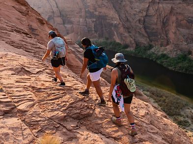 hiking in tevas