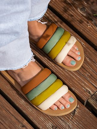 Sanuk Puff N Slide Soft Top (Baked Clay Multi) Women's Shoes - ShopStyle