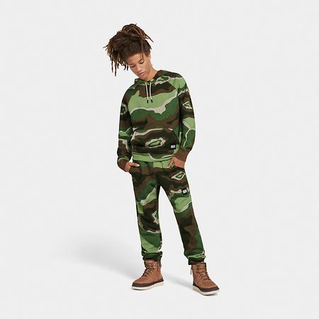 yu　新品未使用　UGG パーカー　サイズS UGG - 良品 UGG アグ 袖ロゴ オーバーサイズ プルオーバー