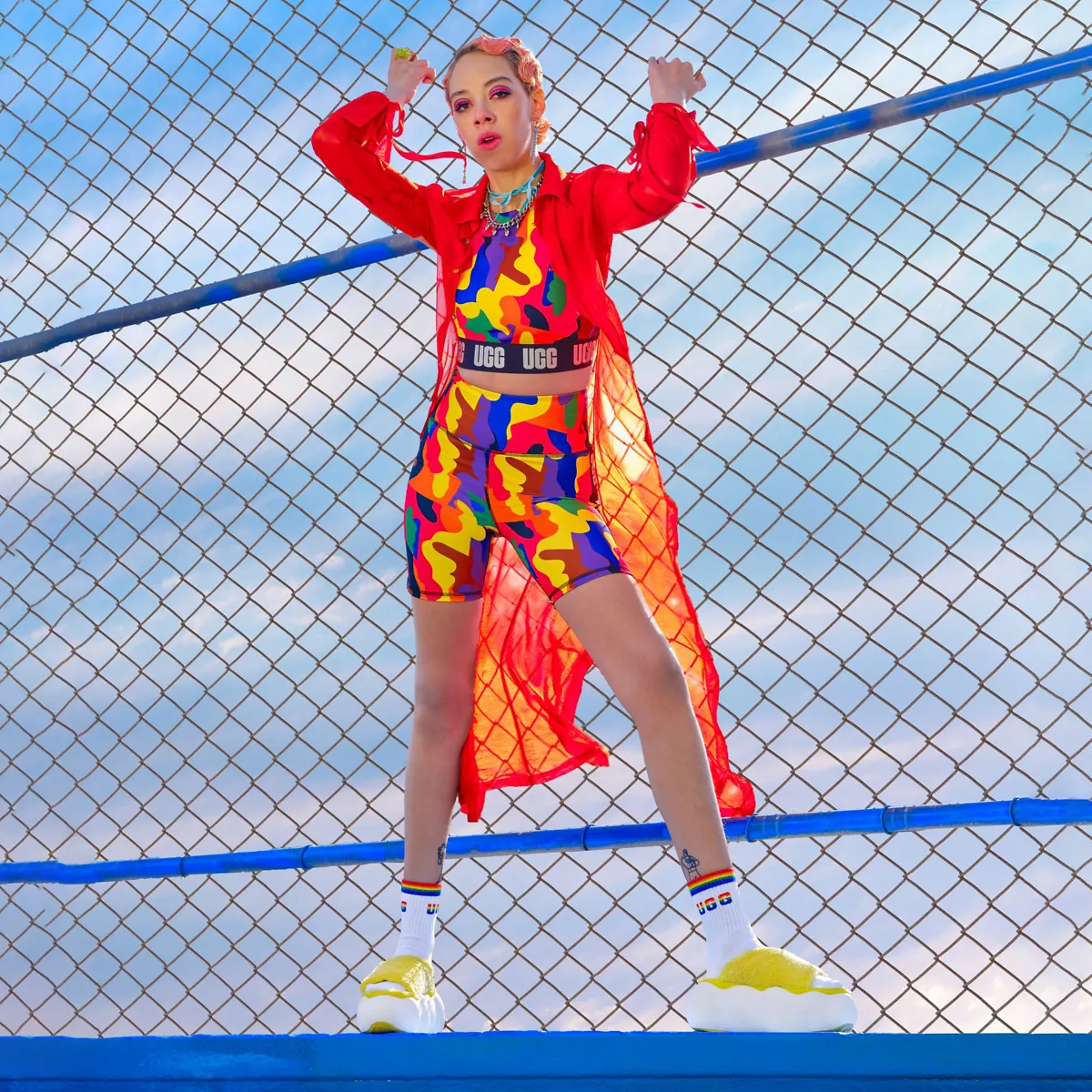 UGG グレー XS トレーナー UGG Australia アグオーストラリア ファー ロゴ クルーネック