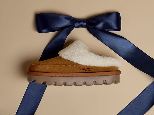 靴 UGG Wooler Slipper 6 (37) Ugg Platform Slipper (Elastic Logo & Wool Strap) 4.5cm