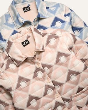 未使用【送料込】アグ UGG ピンク 手袋 Mサイズ スエード 本革 ファー UGG(アグ)のイヤーマフ＆マフラーがかわいくてお手頃！【BUYMA】