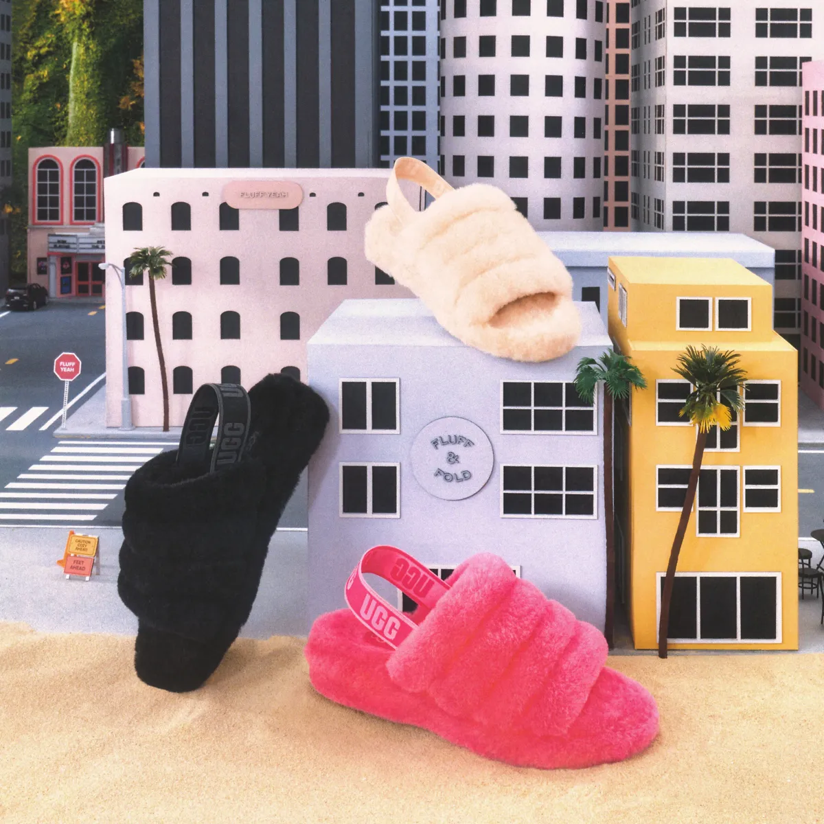 Fluff Yeah Slide for Kids | UGG® Fluff Yeah Slide for Kids | UGG®